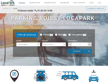 Tablet Screenshot of locaparkroissy.fr
